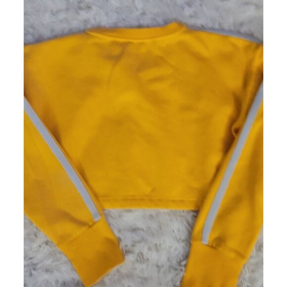 Gymshark Womens Yellow Crop Sweatshirt Size Med Athletic - Picture 11 of 14